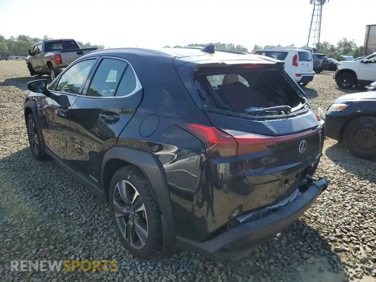 3 Photograph of a damaged car JTHP9JBH6L2034044 LEXUS UX 250H 2020
