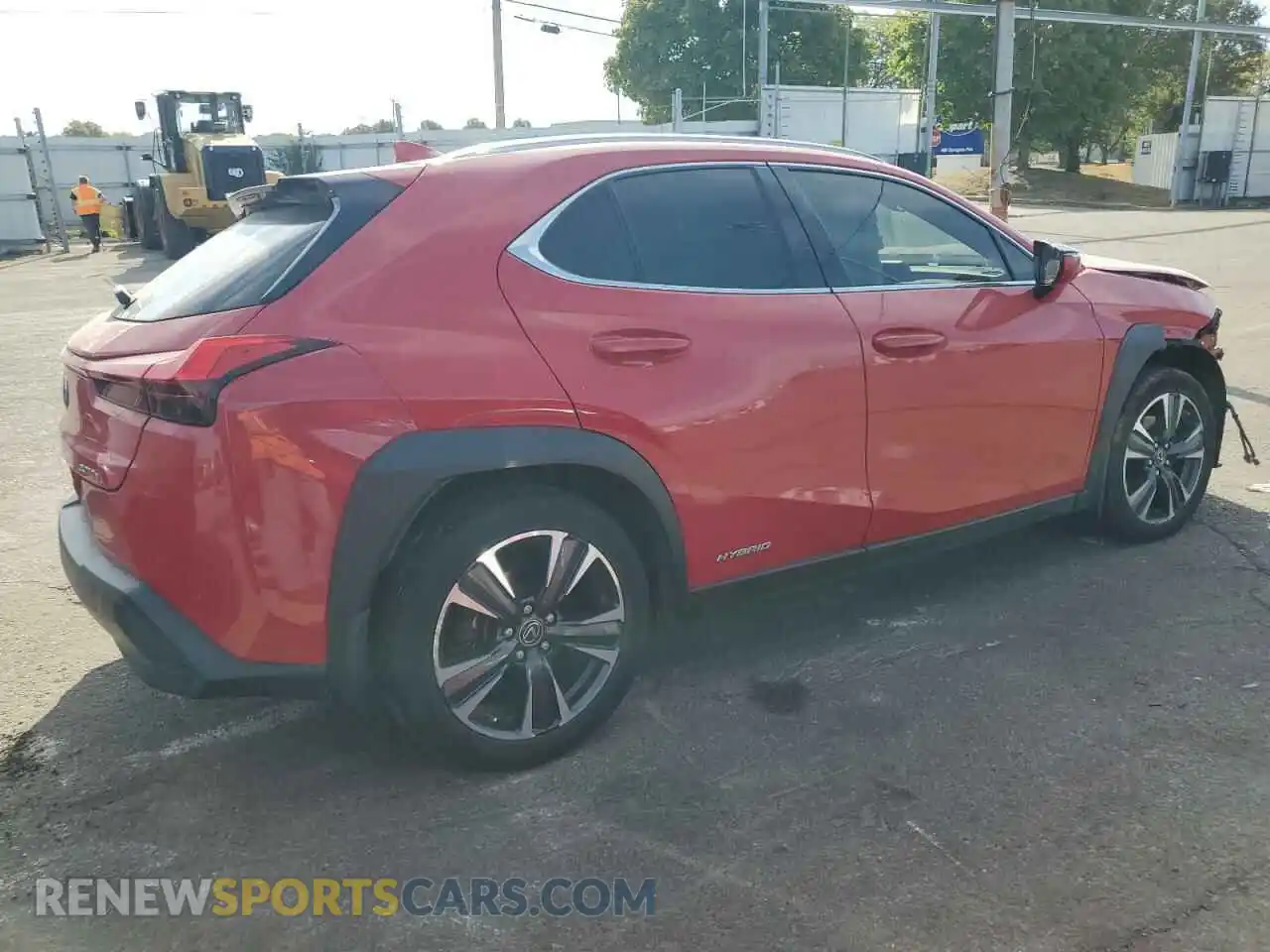 3 Photograph of a damaged car JTHP9JBH8L2028813 LEXUS UX 250H 2020