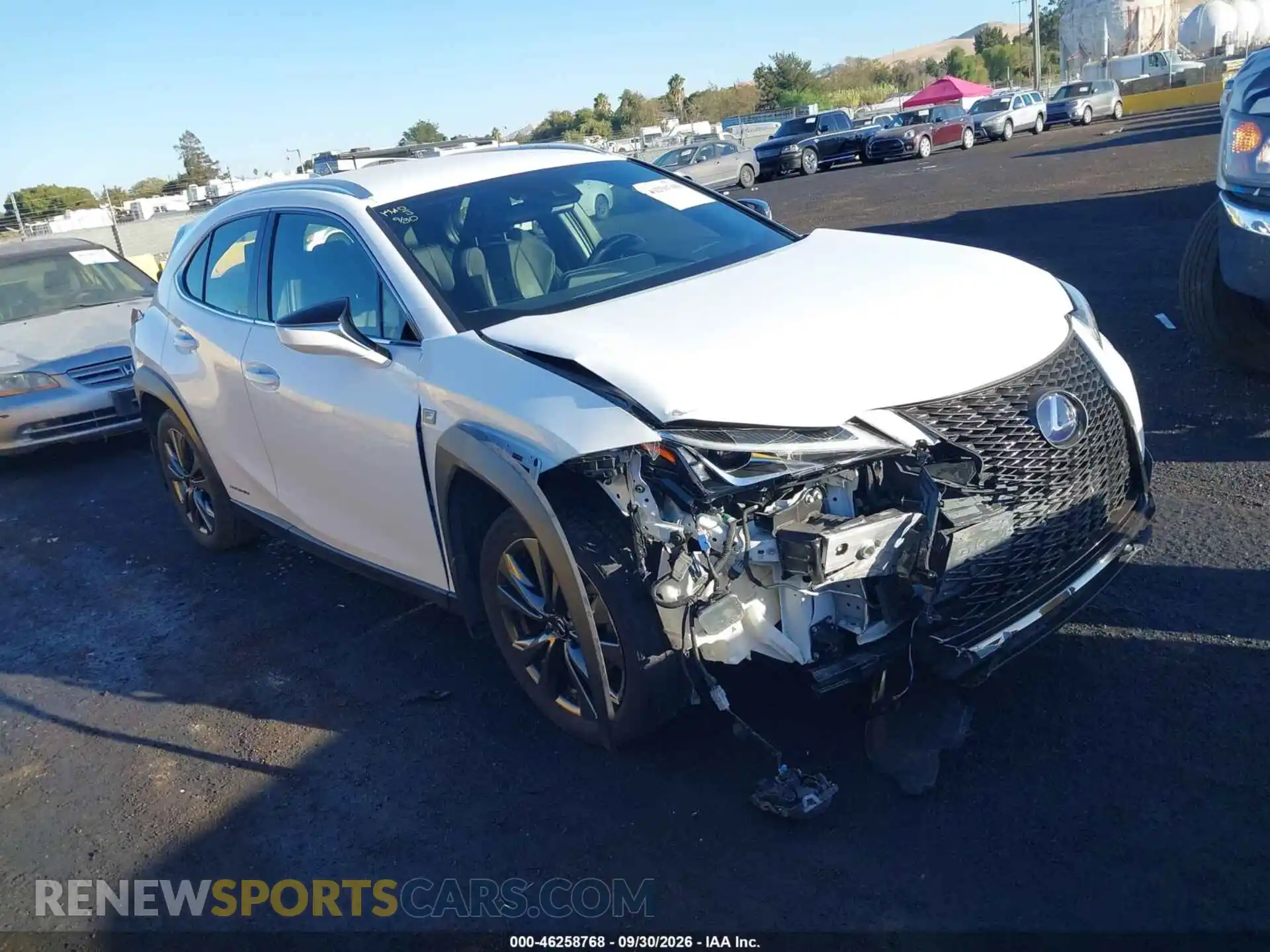 1 Photograph of a damaged car JTHE9JBH2M2053635 LEXUS UX 250H 2021