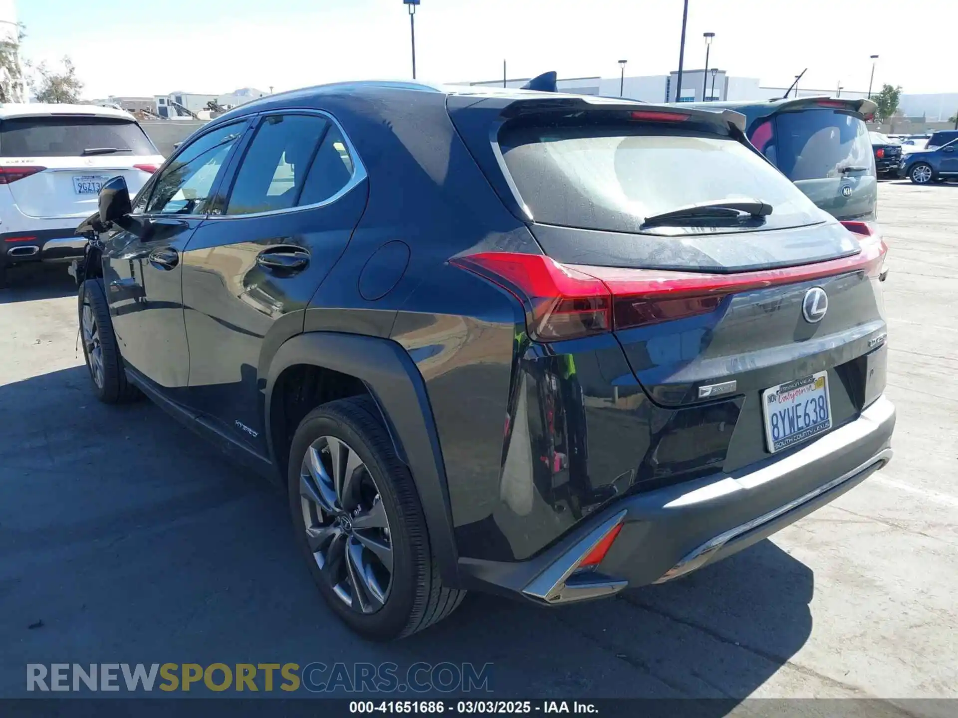 3 Photograph of a damaged car JTHE9JBH5M2054228 LEXUS UX 250H 2021