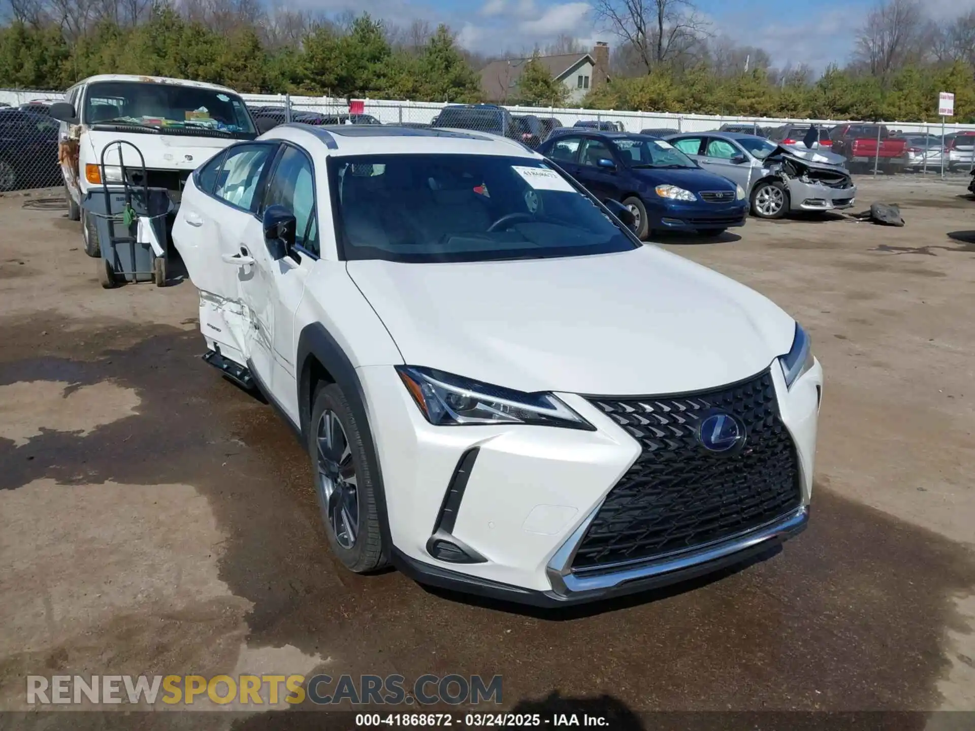 1 Photograph of a damaged car JTHP9JBH0M2039502 LEXUS UX 250H 2021