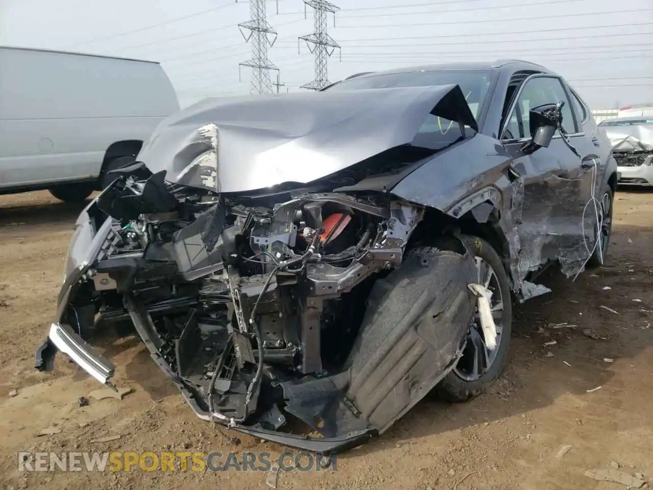 2 fotografías del automóvil dañado JTHP9JBH0M2054064 LEXUS UX 250H 2021