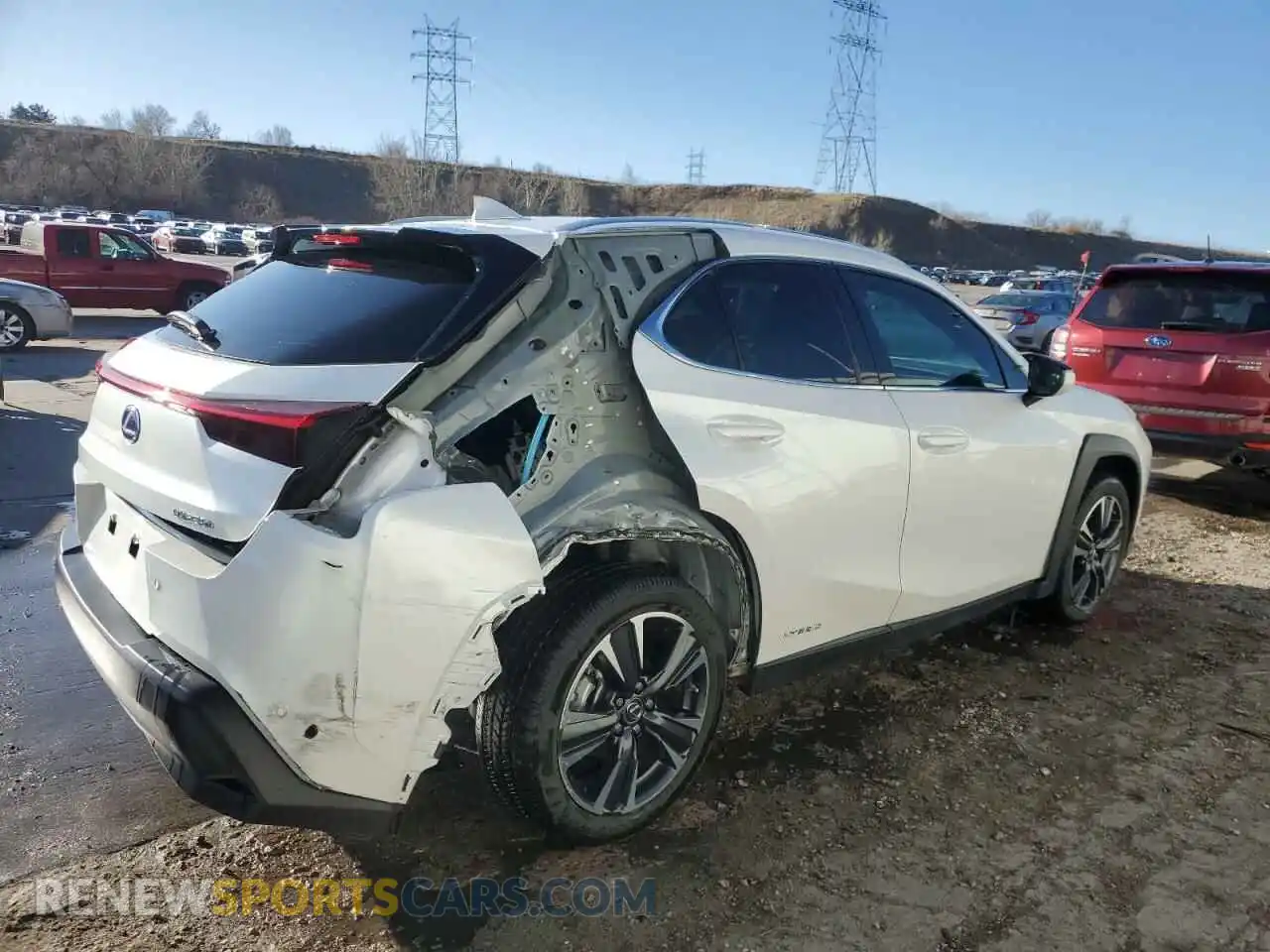 3 Photograph of a damaged car JTHP9JBH4M2038336 LEXUS UX 250H 2021