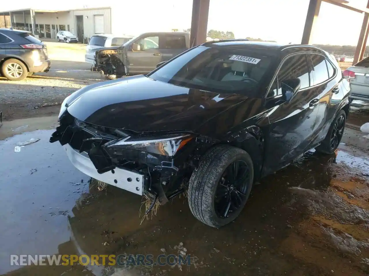 2 fotografías del automóvil dañado JTHP9JBH4M2047859 LEXUS UX 250H 2021