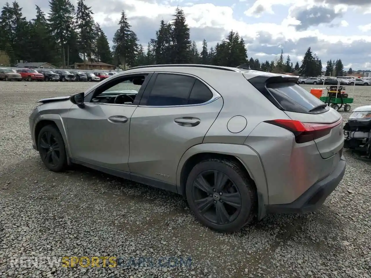 2 fotografías del automóvil dañado JTHP9JBH6M2046244 LEXUS UX 250H 2021
