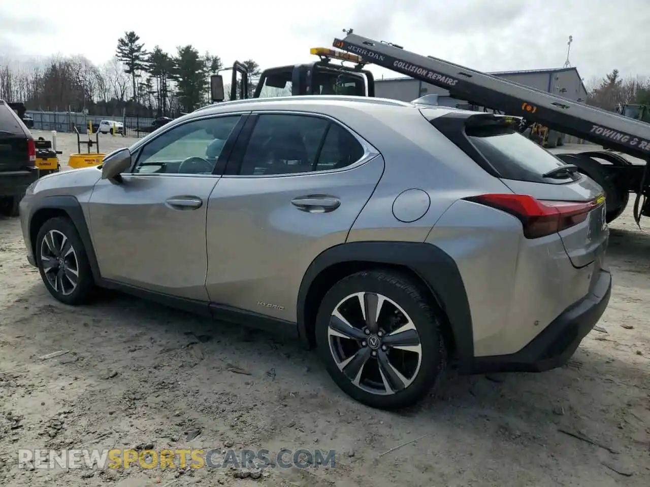 2 fotografías del automóvil dañado JTHP9JBH7M2050979 LEXUS UX 250H 2021