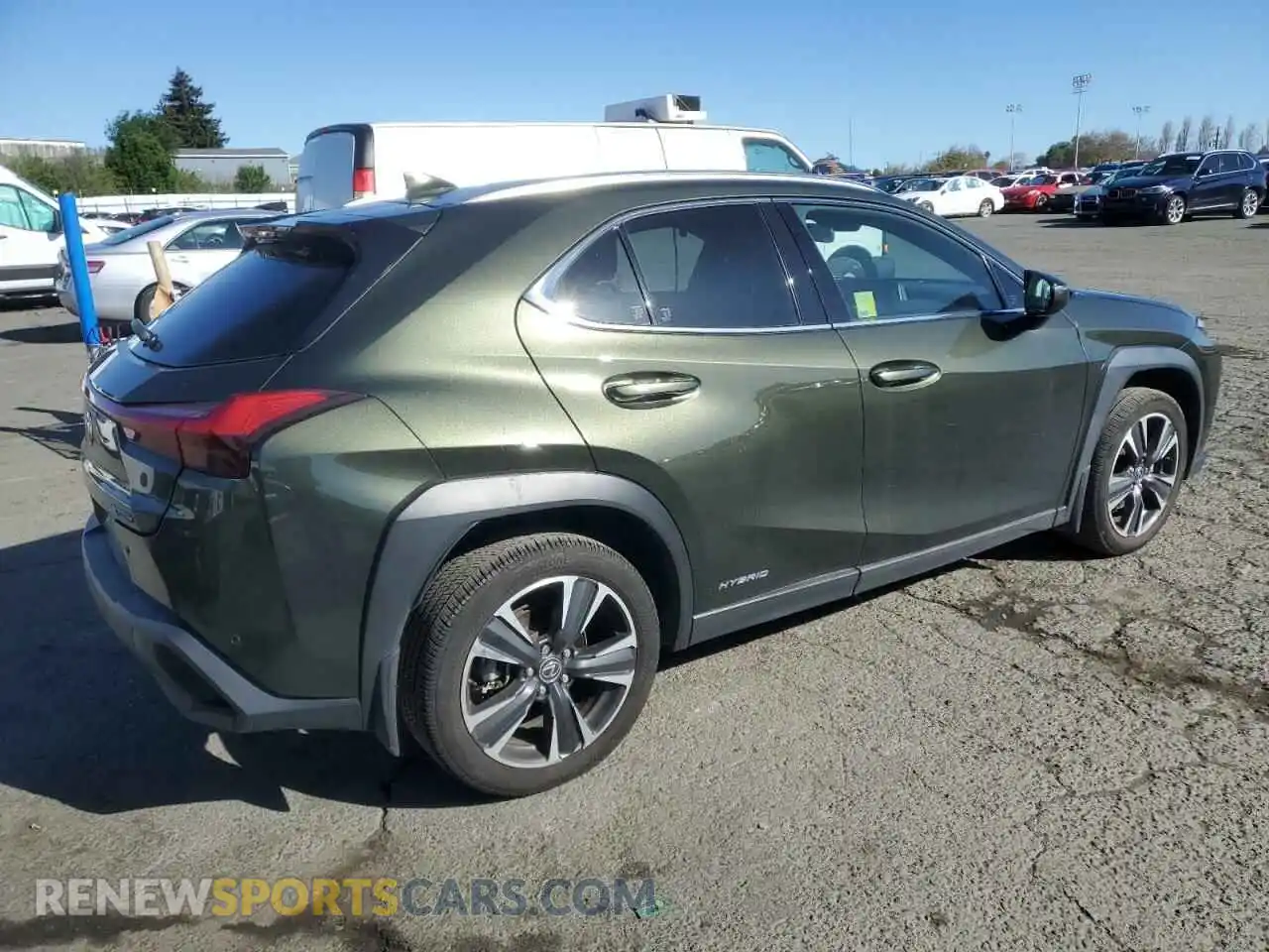 3 fotografías del automóvil dañado JTHX9JBH3M2044970 LEXUS UX 250H 2021