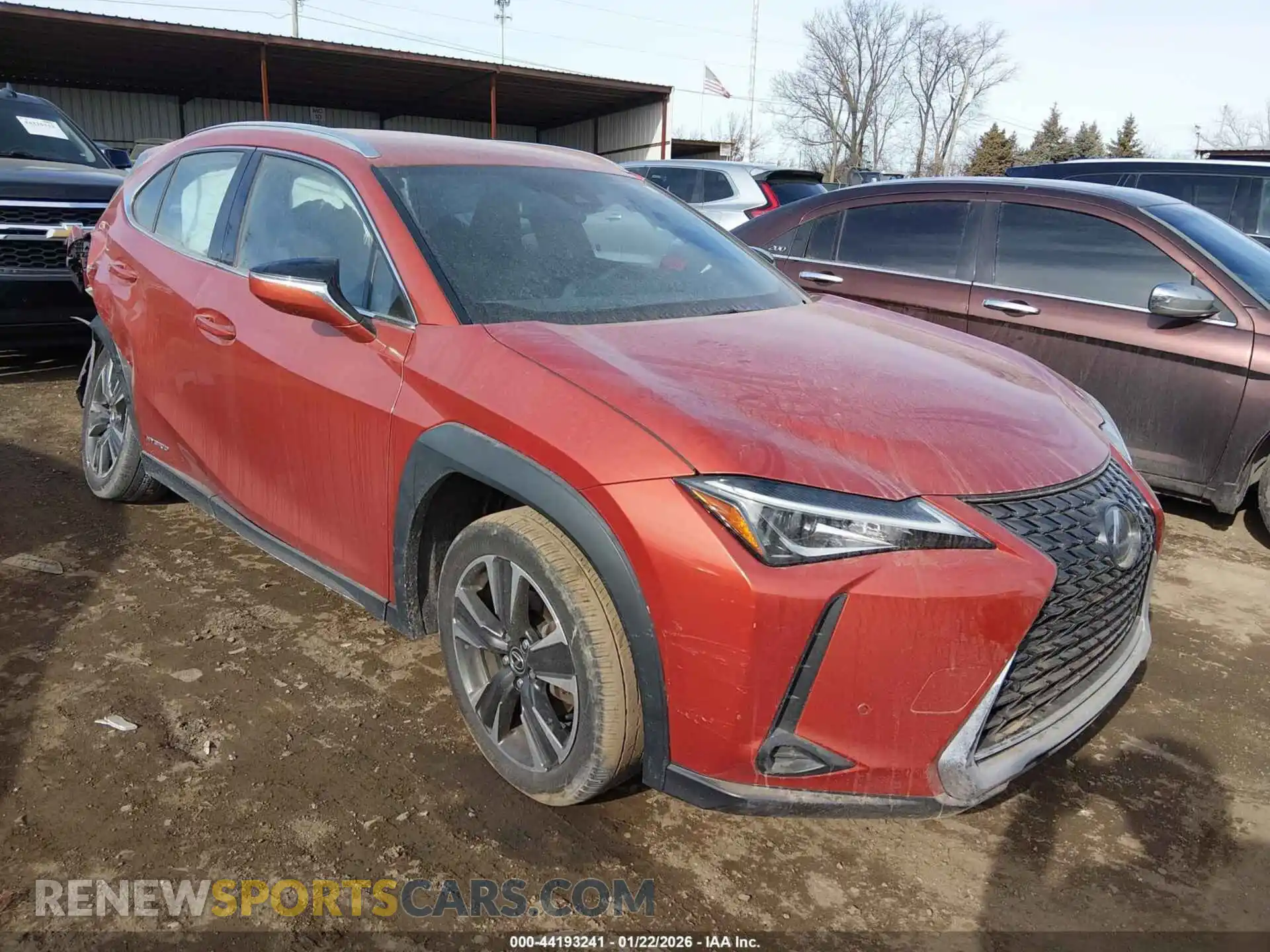 1 Photograph of a damaged car JTHX9JBHXM2038034 LEXUS UX 250H 2021