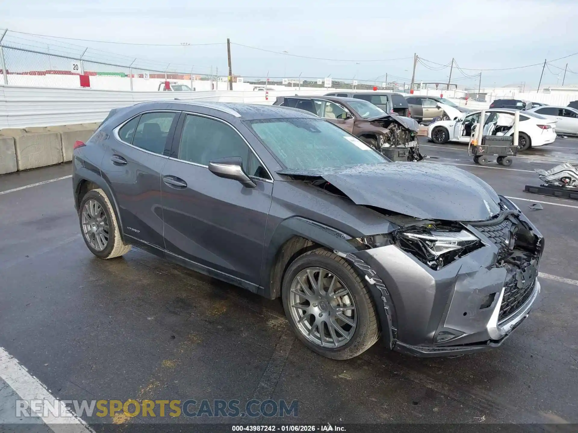 1 Photograph of a damaged car JTHX9JBHXM2041676 LEXUS UX 250H 2021