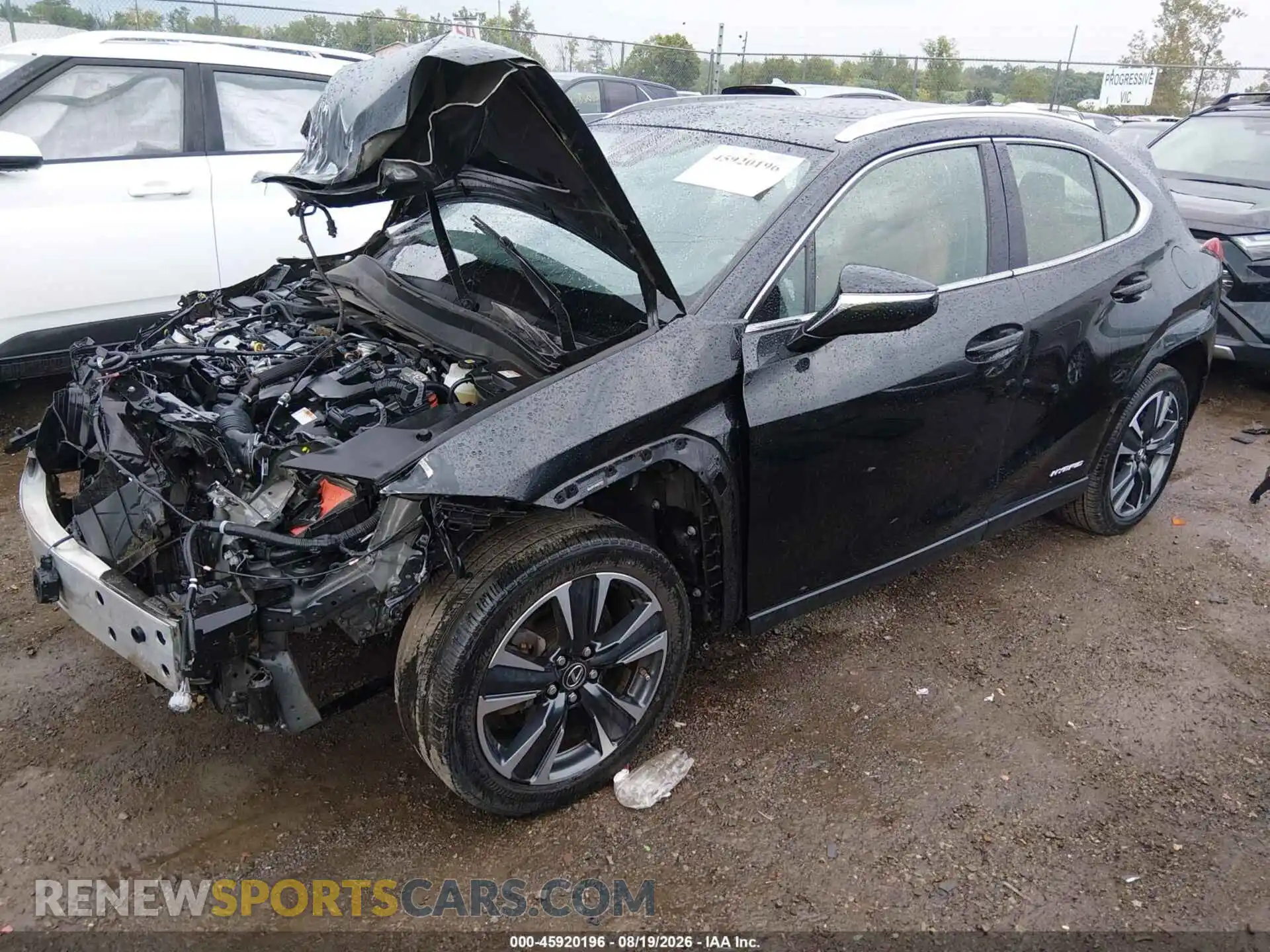 2 fotografías del automóvil dañado JTHP9JBH6N2059416 LEXUS UX 250H 2022