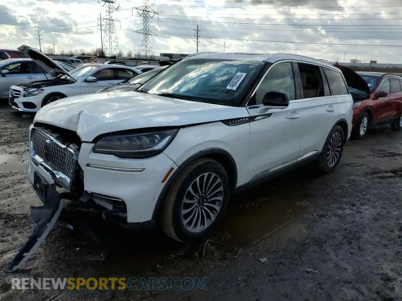 1 Photograph of a damaged car 5LM5J7XC8LGL23261 LINCOLN AVIATOR 2020
