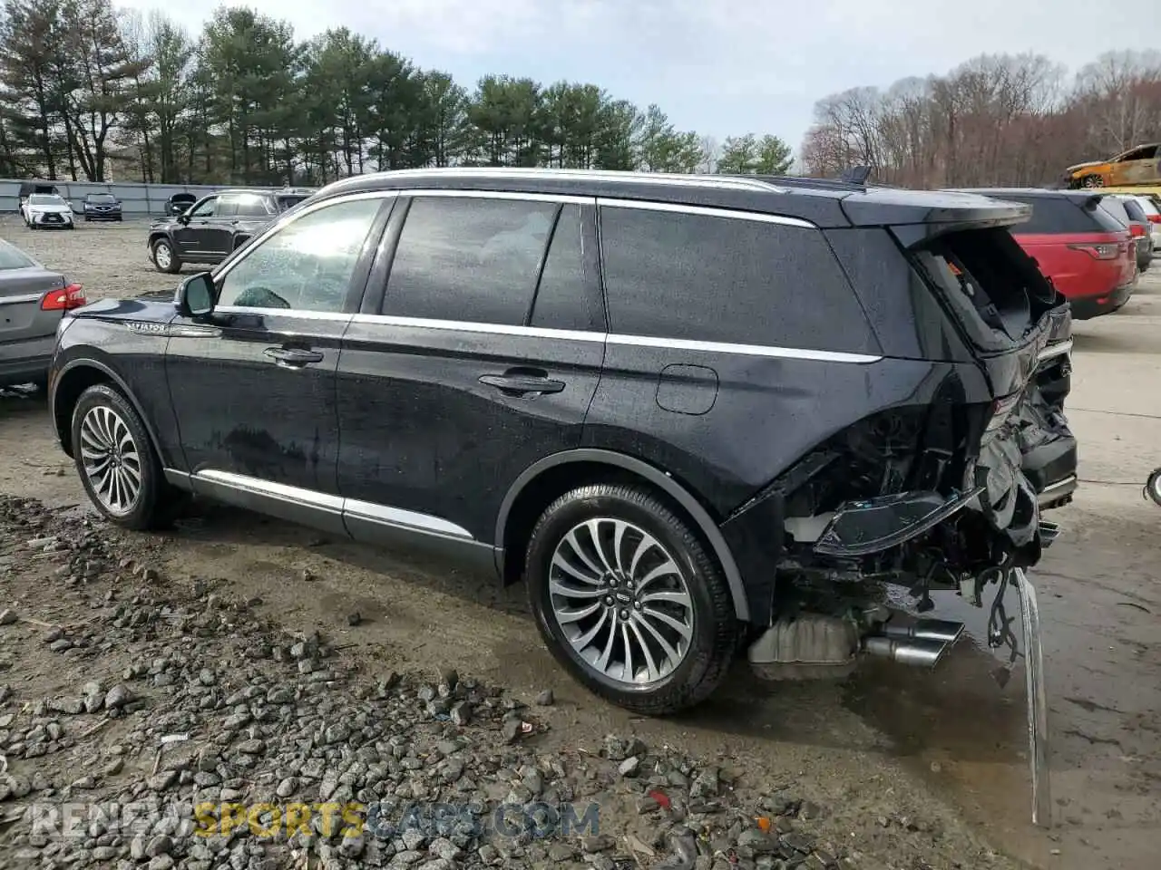 2 Photograph of a damaged car 5LM5J7XC8MGL03156 LINCOLN AVIATOR 2021