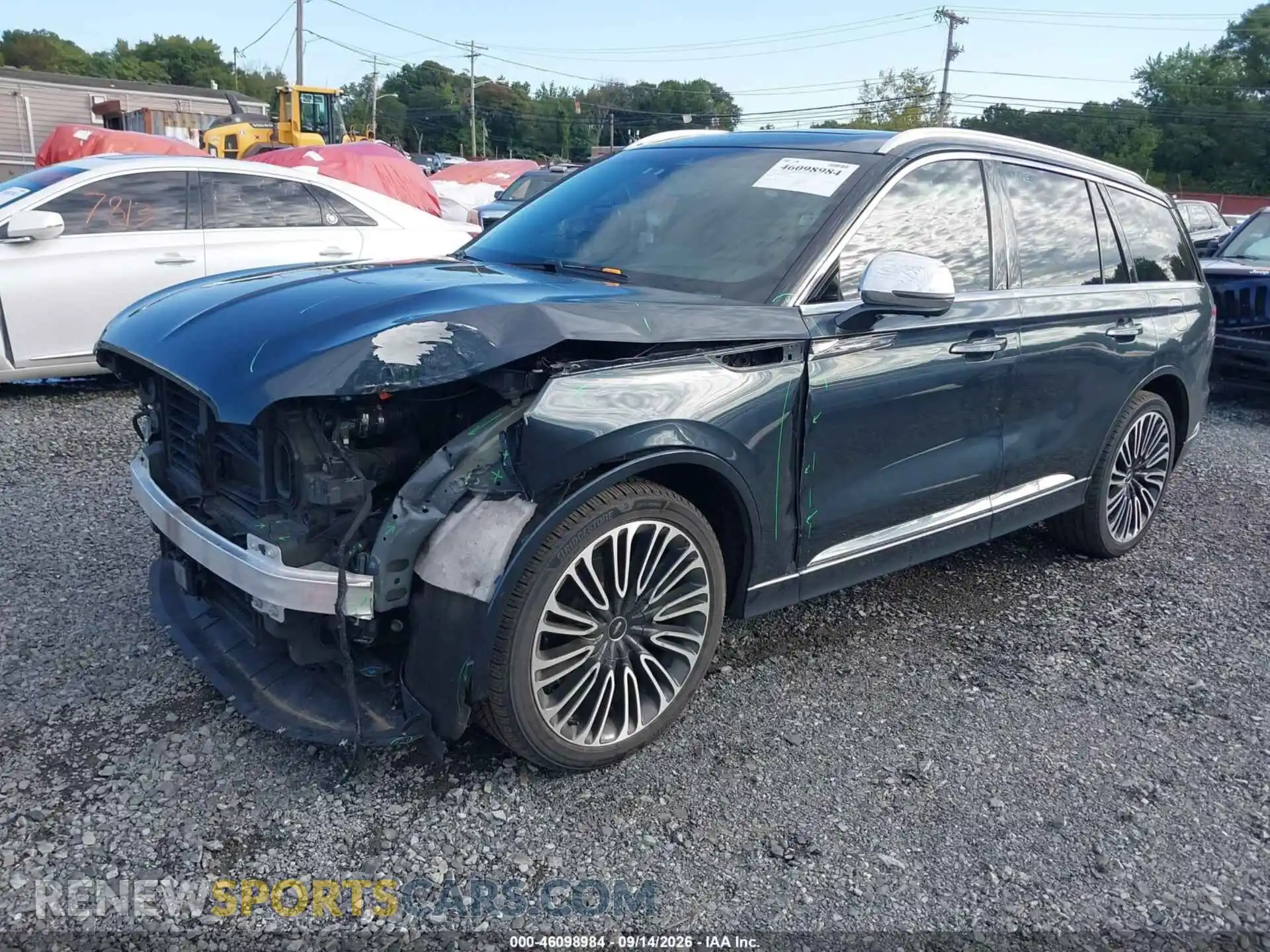 2 fotografías del automóvil dañado 5LM5J9XC5MGL03126 LINCOLN AVIATOR 2021