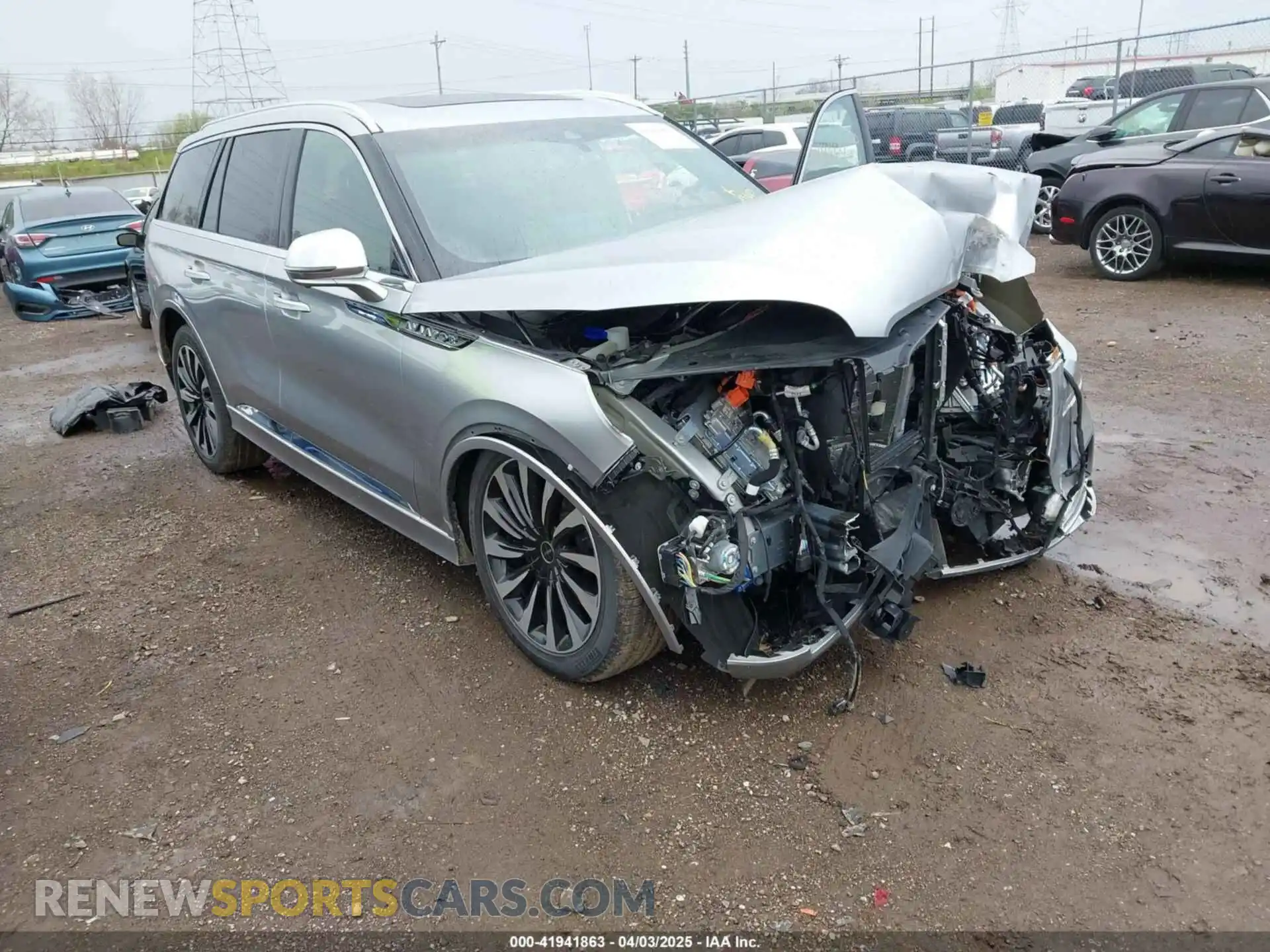 1 Photograph of a damaged car 5LMYJ9YY2MNL01224 LINCOLN AVIATOR 2021
