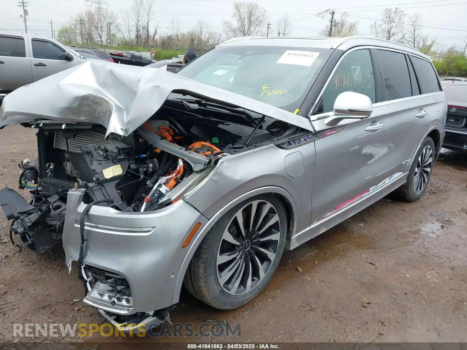 2 Photograph of a damaged car 5LMYJ9YY2MNL01224 LINCOLN AVIATOR 2021