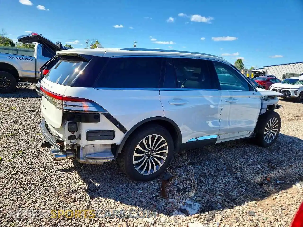 3 fotografías del automóvil dañado 5LM5J6XC6NGL21859 LINCOLN AVIATOR 2022