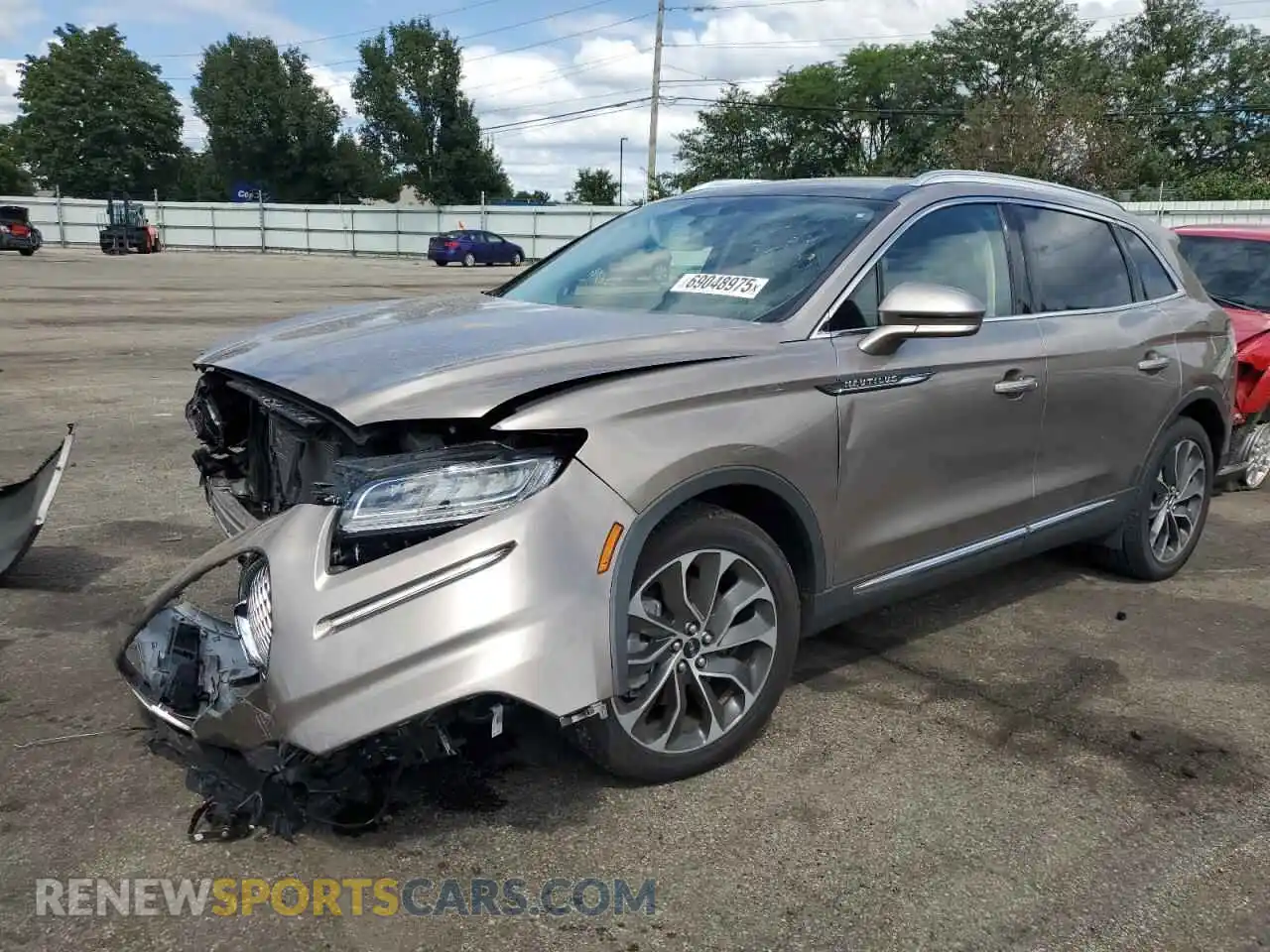 1 Photograph of a damaged car 2LMPJ8KP6MBL13403 LINCOLN NAUTILUS 2021