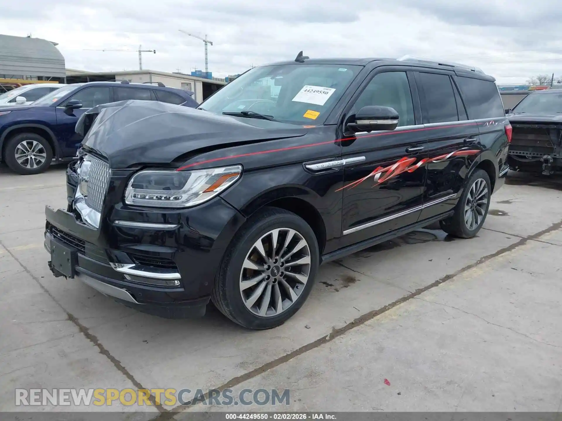 2 fotografías del automóvil dañado 5LMJJ2KT6MEL02835 LINCOLN NAVIGATOR 2021