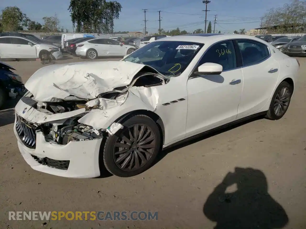 2 Photograph of a damaged car ZAM57XSA7L1344449 MASERATI ALL MODELS 2020