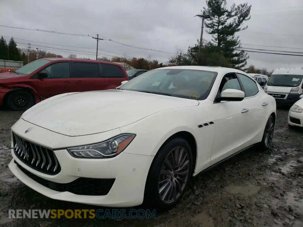 2 Photograph of a damaged car ZAM57YTA1M1363228 MASERATI ALL MODELS 2021