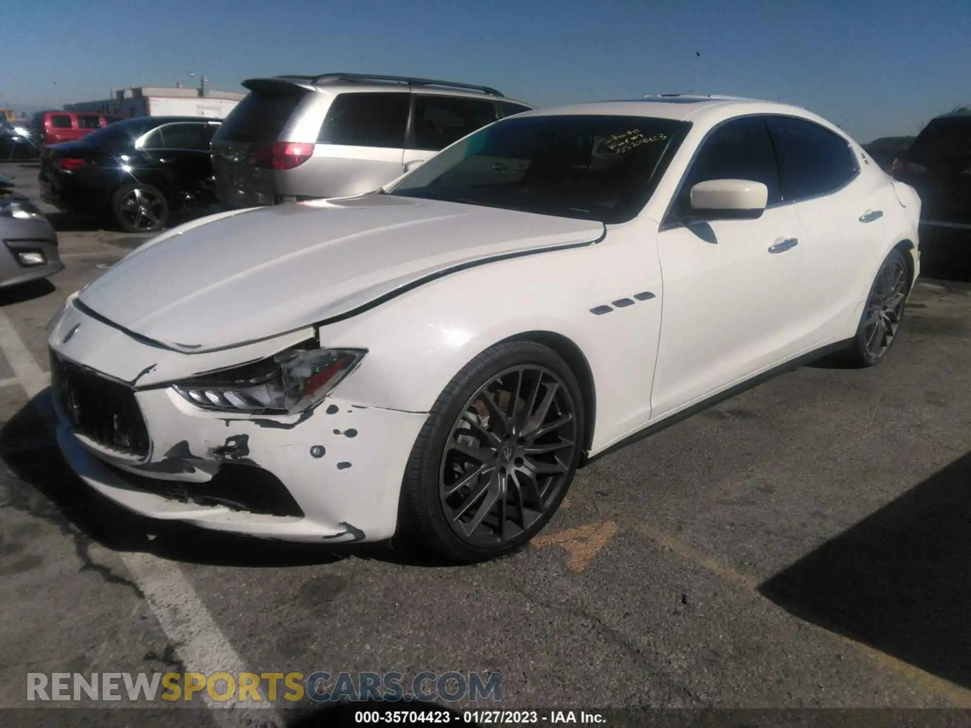 2 Photograph of a damaged car ZAM57RTA6F1130132 MASERATI GHIBLI 2015