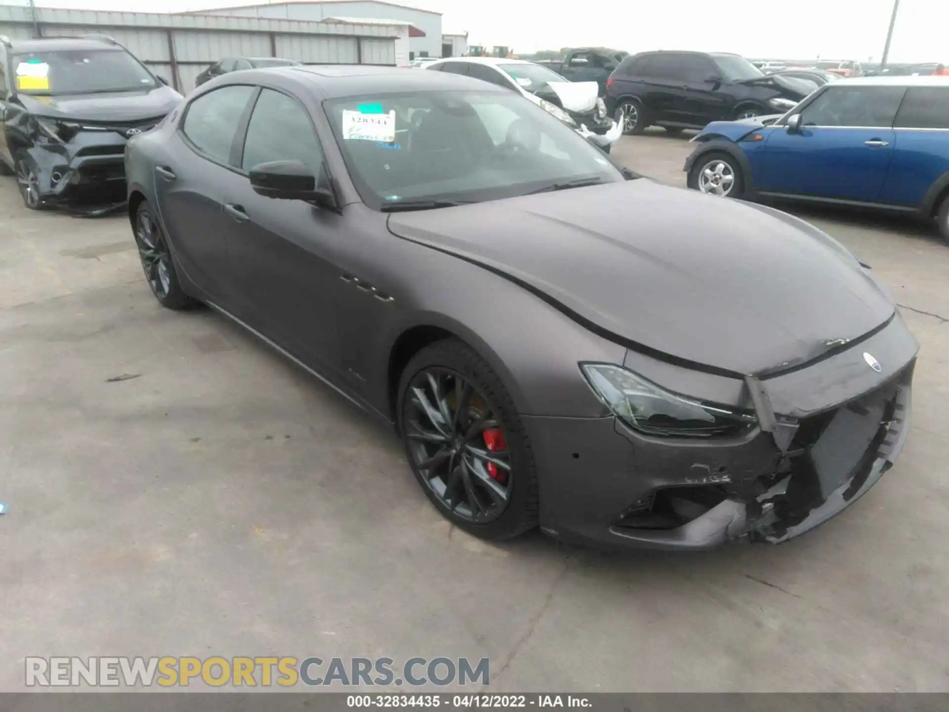 1 Photograph of a damaged car ZAM57YSS7L1343736 MASERATI GHIBLI 2020
