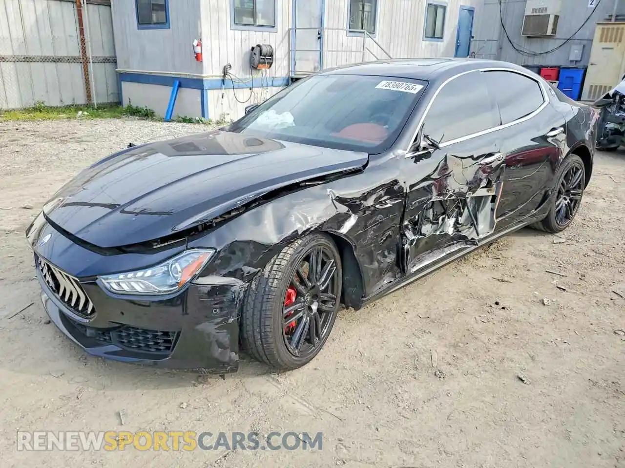 1 Photograph of a damaged car ZAM57YSA6M1362867 MASERATI GHIBLI 2021