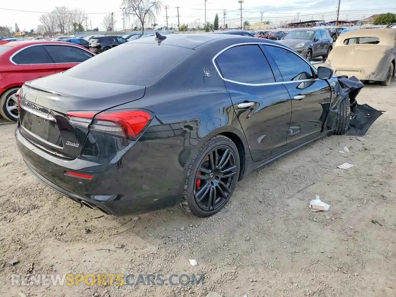 3 Photograph of a damaged car ZAM57YSA6M1362867 MASERATI GHIBLI 2021