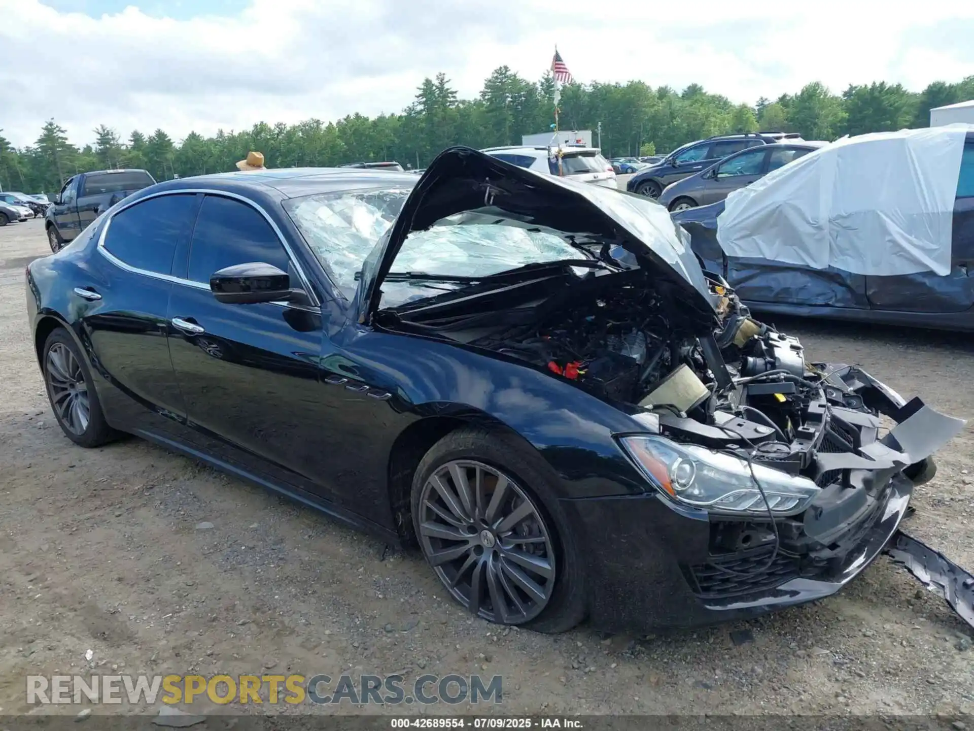 1 fotografías del automóvil dañado ZAM57YTAXM1362157 MASERATI GHIBLI 2021