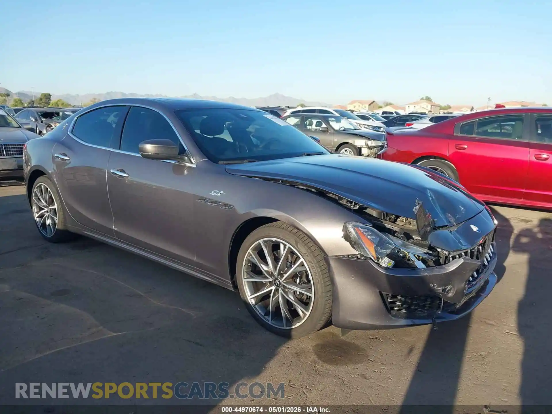 1 Photograph of a damaged car ZAM57XSA8PX413992 MASERATI GHIBLI 2023