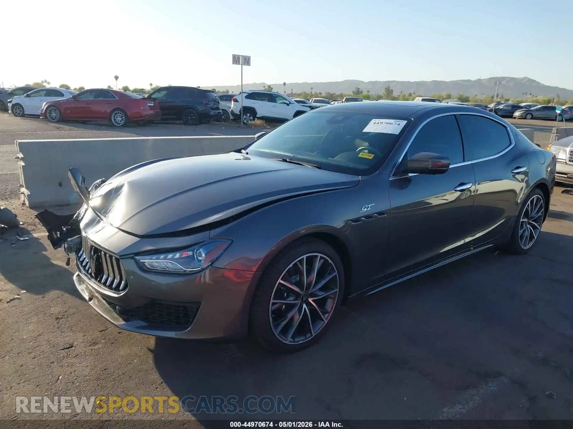 2 Photograph of a damaged car ZAM57XSA8PX413992 MASERATI GHIBLI 2023
