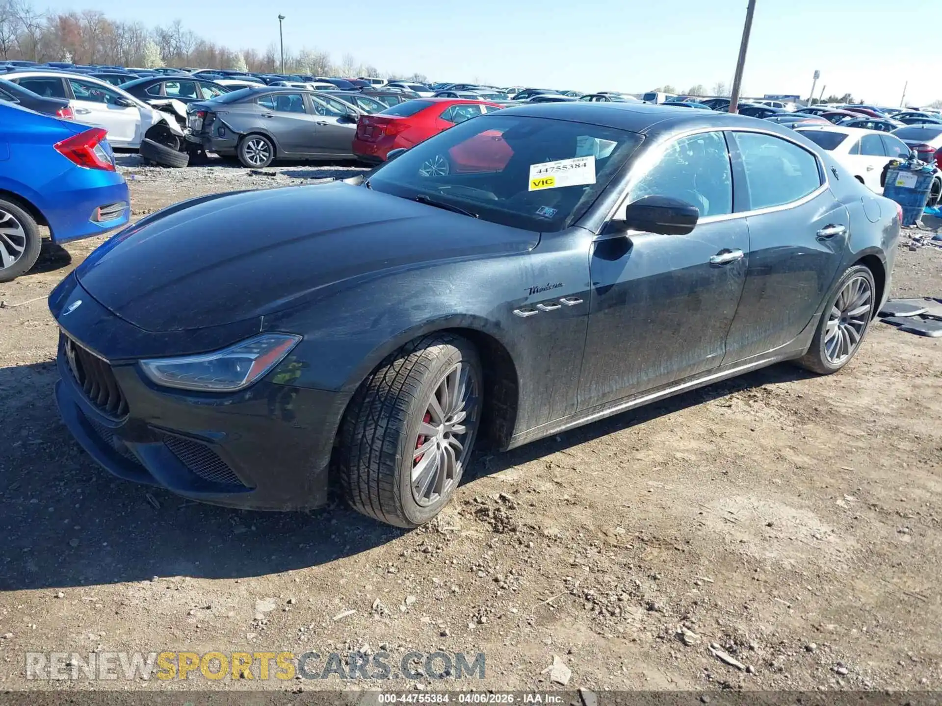 2 Photograph of a damaged car ZAM57YTM5PX411129 MASERATI GHIBLI 2023