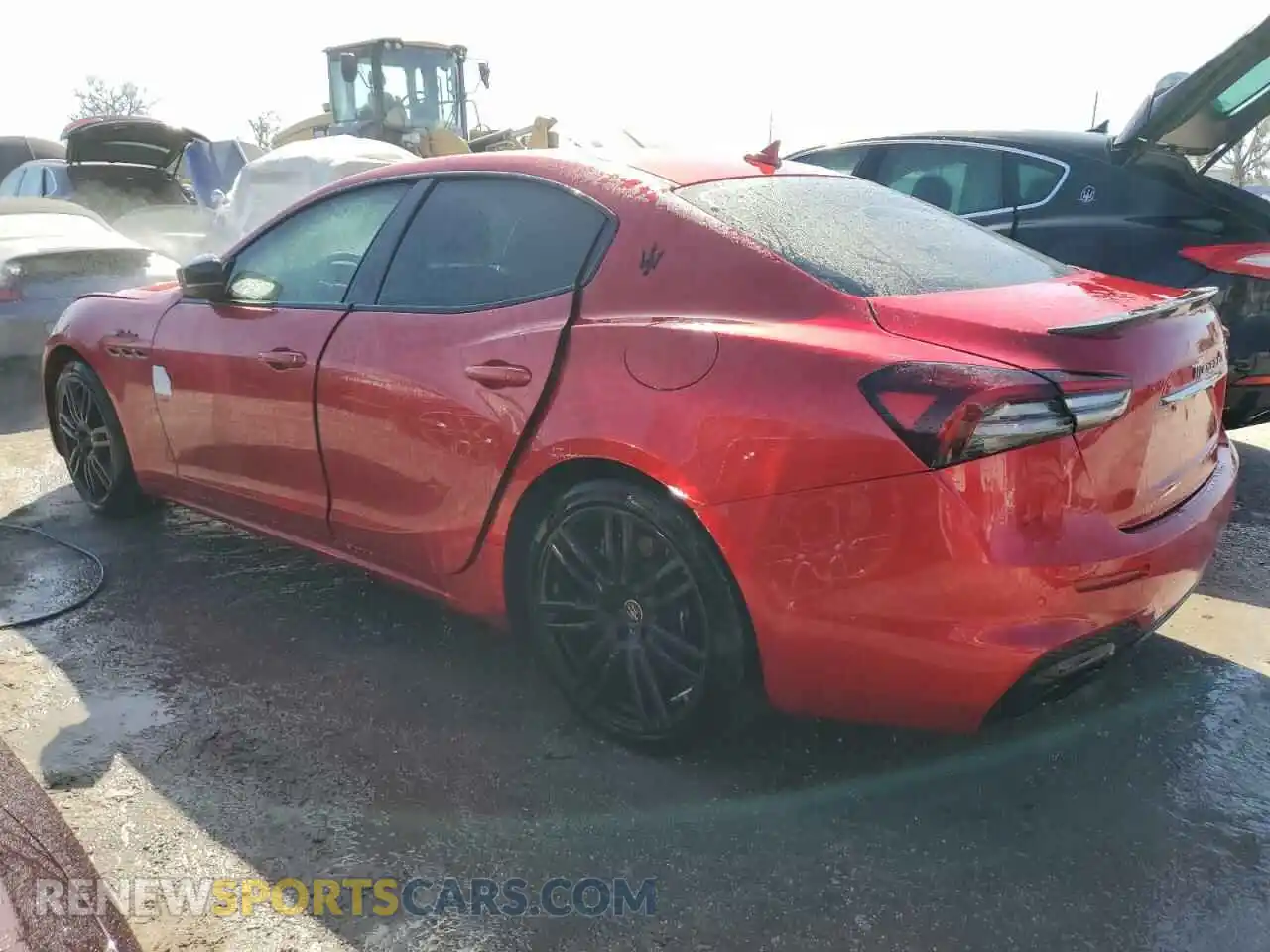 2 Photograph of a damaged car ZAM57YSM5PX421841 MASERATI GHIBLI MOD 2023