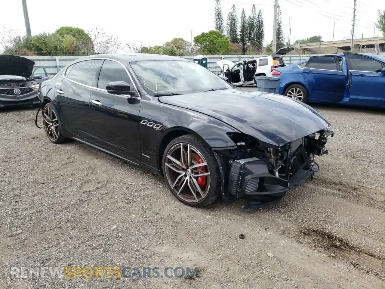 1 Photograph of a damaged car ZAM56YPL8M1370000 MASERATI QUATTROPOR 2021