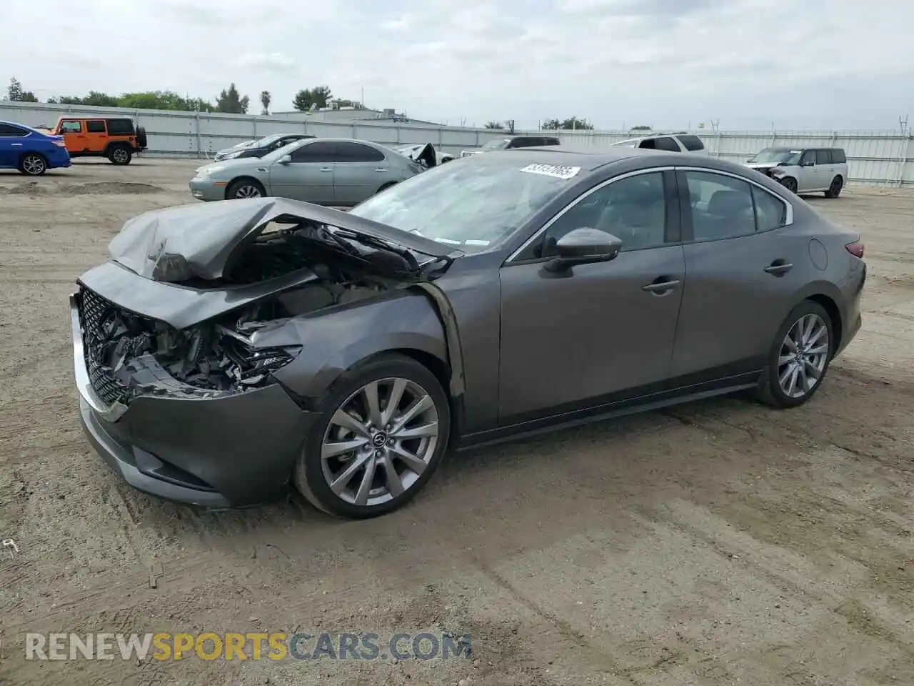 1 Photograph of a damaged car 3MZBPACM0KM100105 MAZDA 3 2019