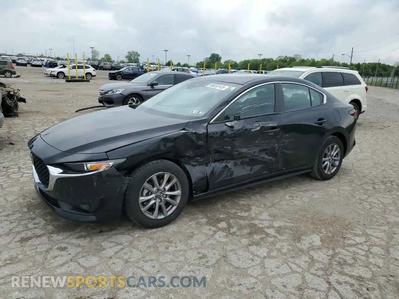 1 Photograph of a damaged car JM1BPAAL2M1335330 MAZDA 3 2021