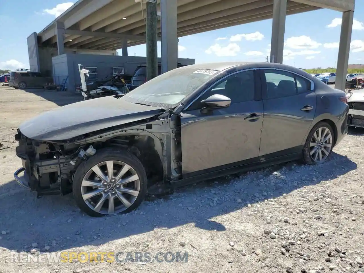 1 Photograph of a damaged car JM1BPABL2M1335391 MAZDA 3 2021