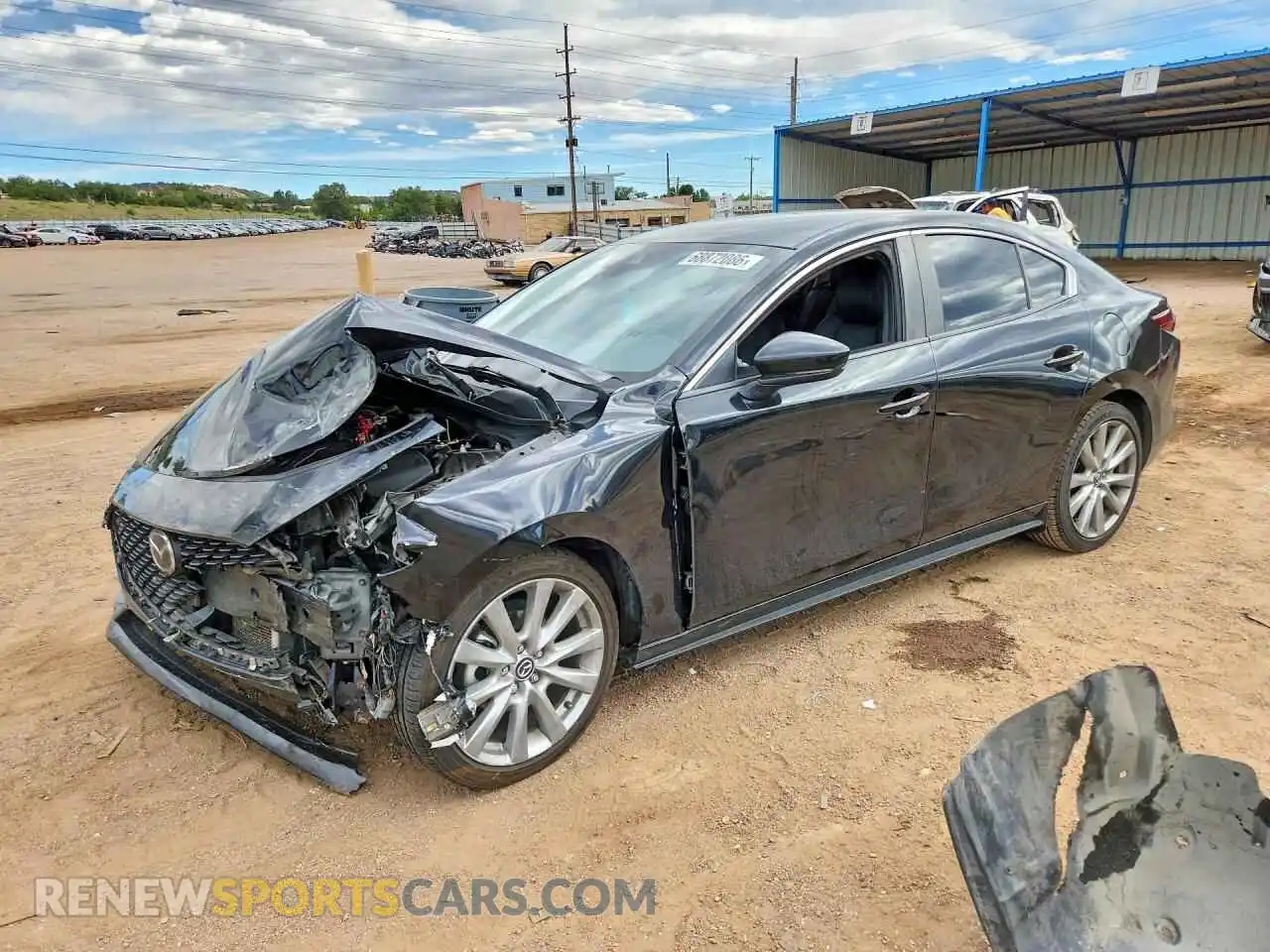 1 Photograph of a damaged car JM1BPABL4M1337157 MAZDA 3 2021