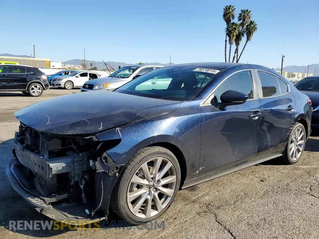 1 Photograph of a damaged car JM1BPABL9M1313078 MAZDA 3 2021