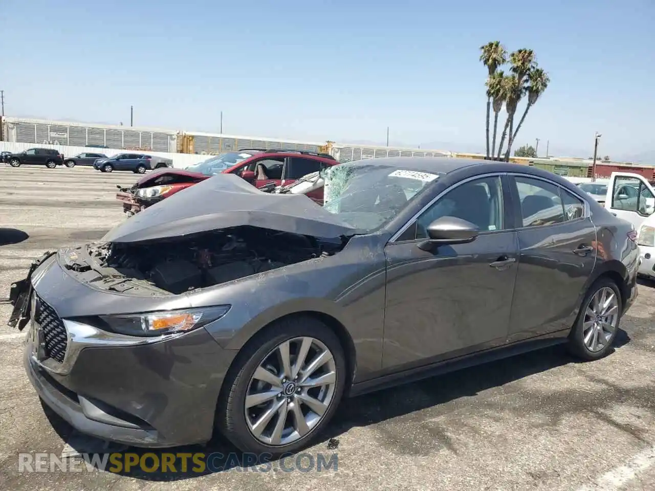 1 Photograph of a damaged car JM1BPABL9M1330673 MAZDA 3 2021