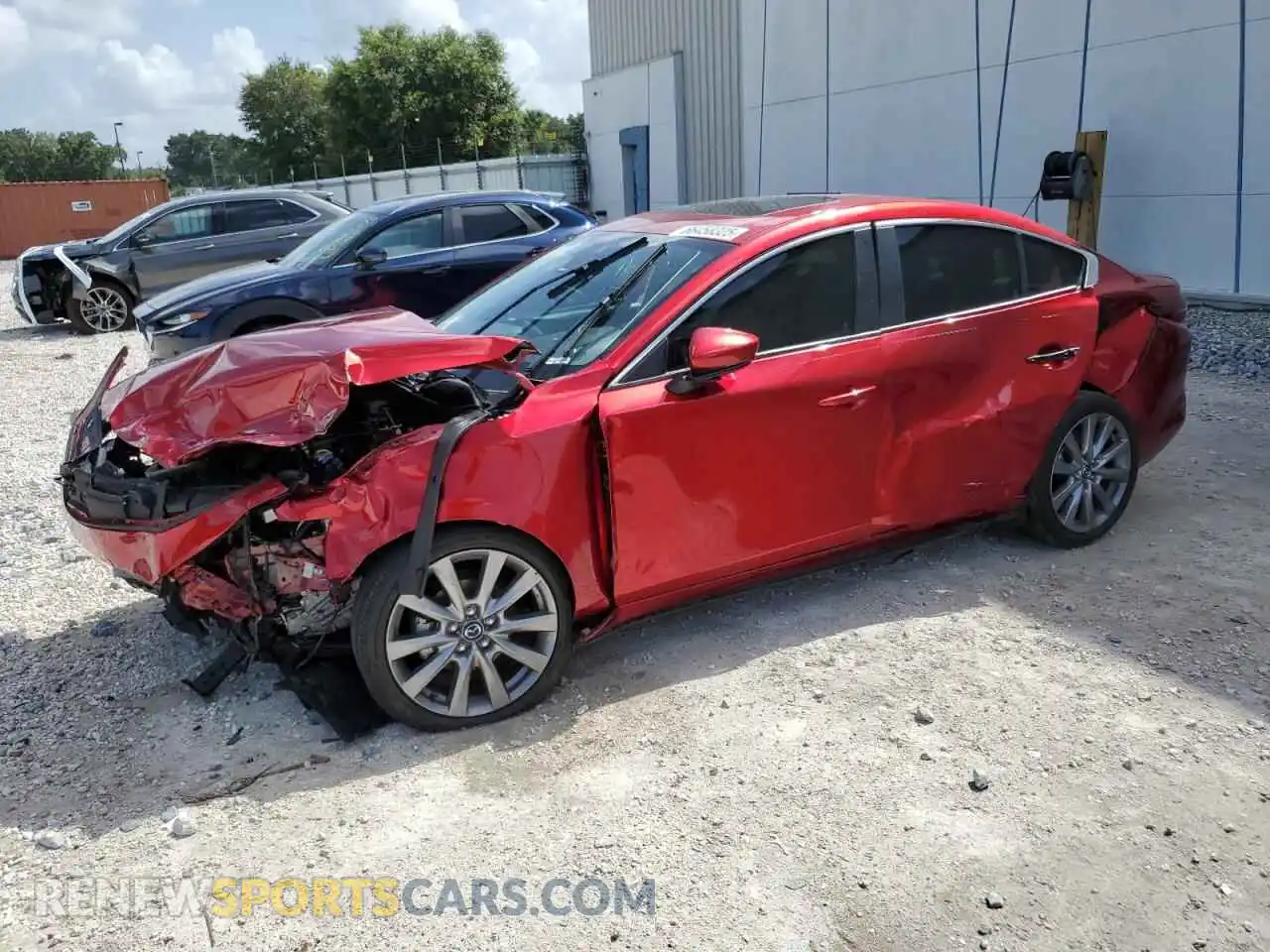1 Photograph of a damaged car JM1BPACL3M1329422 MAZDA 3 2021