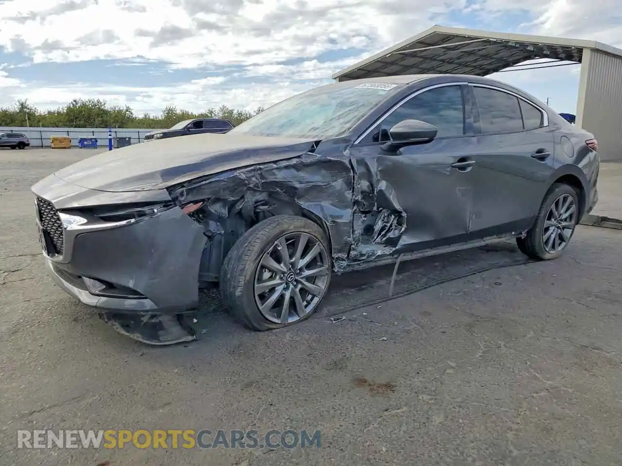 1 Photograph of a damaged car JM1BPADL7M1326067 MAZDA 3 2021