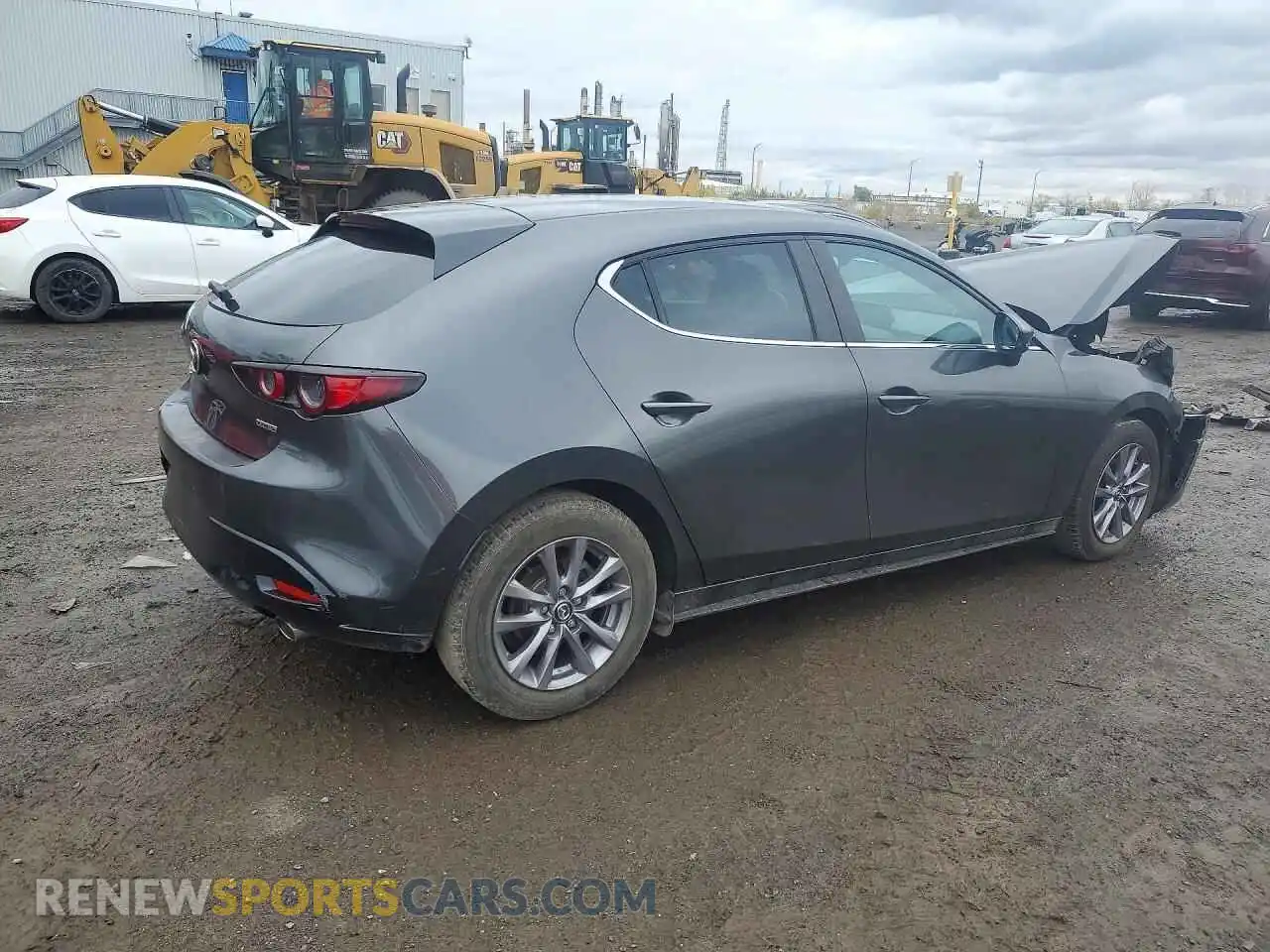 3 fotografías del automóvil dañado JM1BPAK70M1305695 MAZDA 3 2021