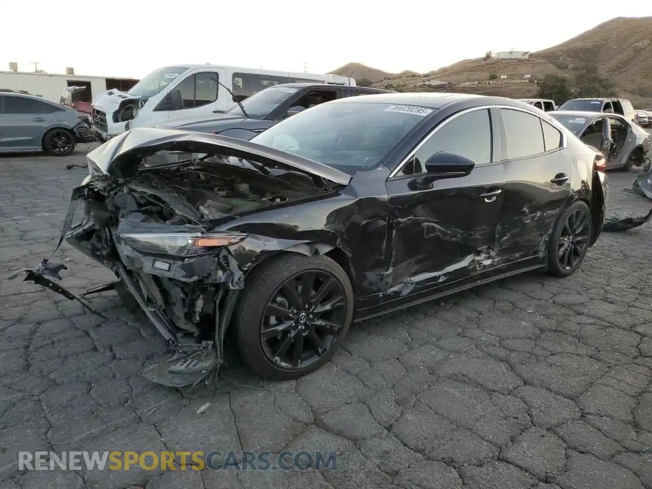 1 Photograph of a damaged car JM1BPBEY4M1336393 MAZDA 3 2021