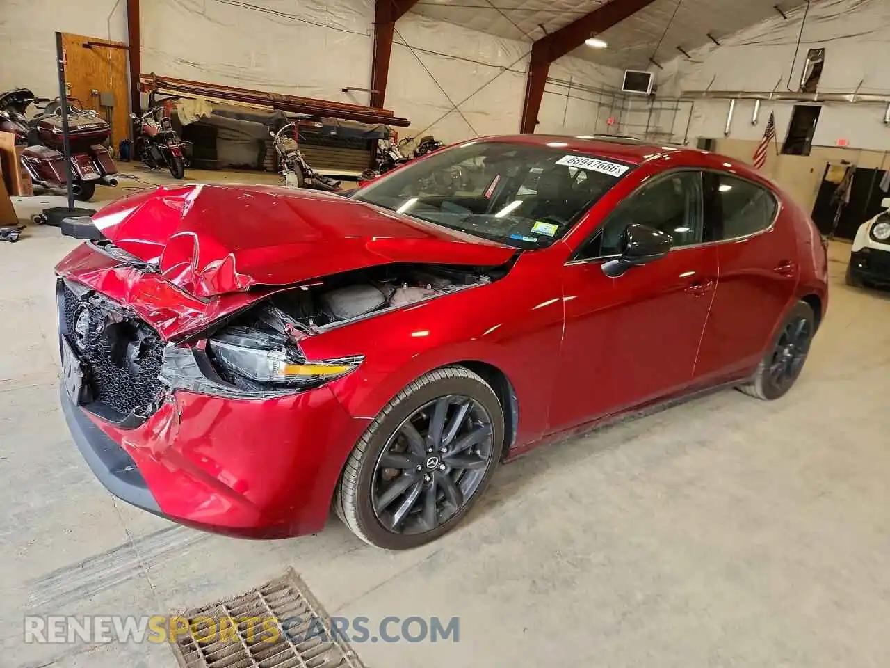 1 Photograph of a damaged car JM1BPBJY8M1335351 MAZDA 3 2021