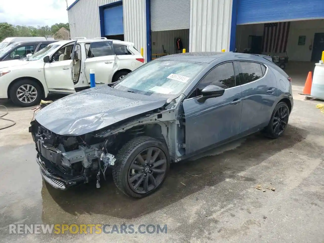 1 Photograph of a damaged car JM1BPBNYXM1322837 MAZDA 3 2021