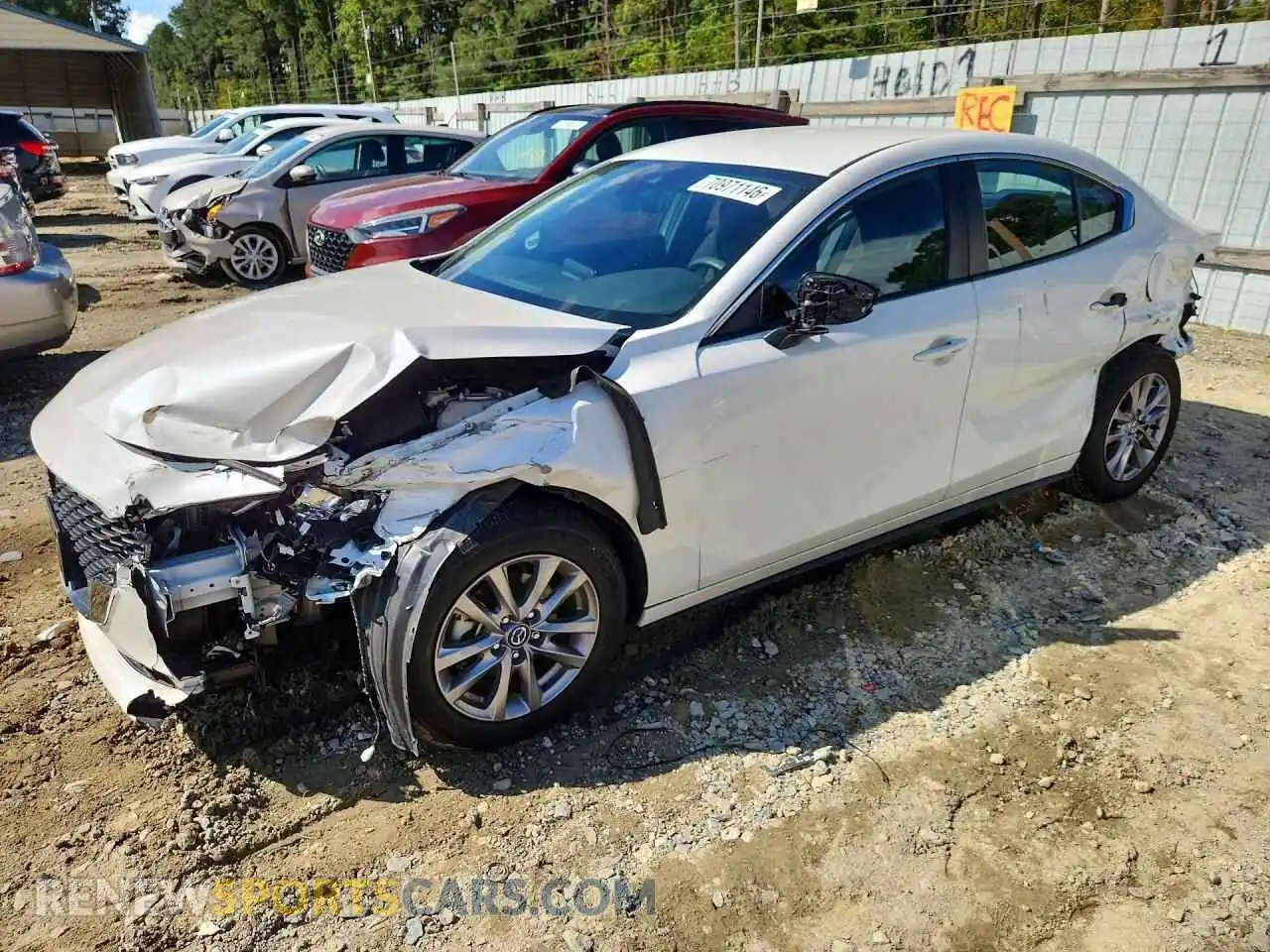 1 Photograph of a damaged car 3MZBPAAL8NM301149 MAZDA 3 2022