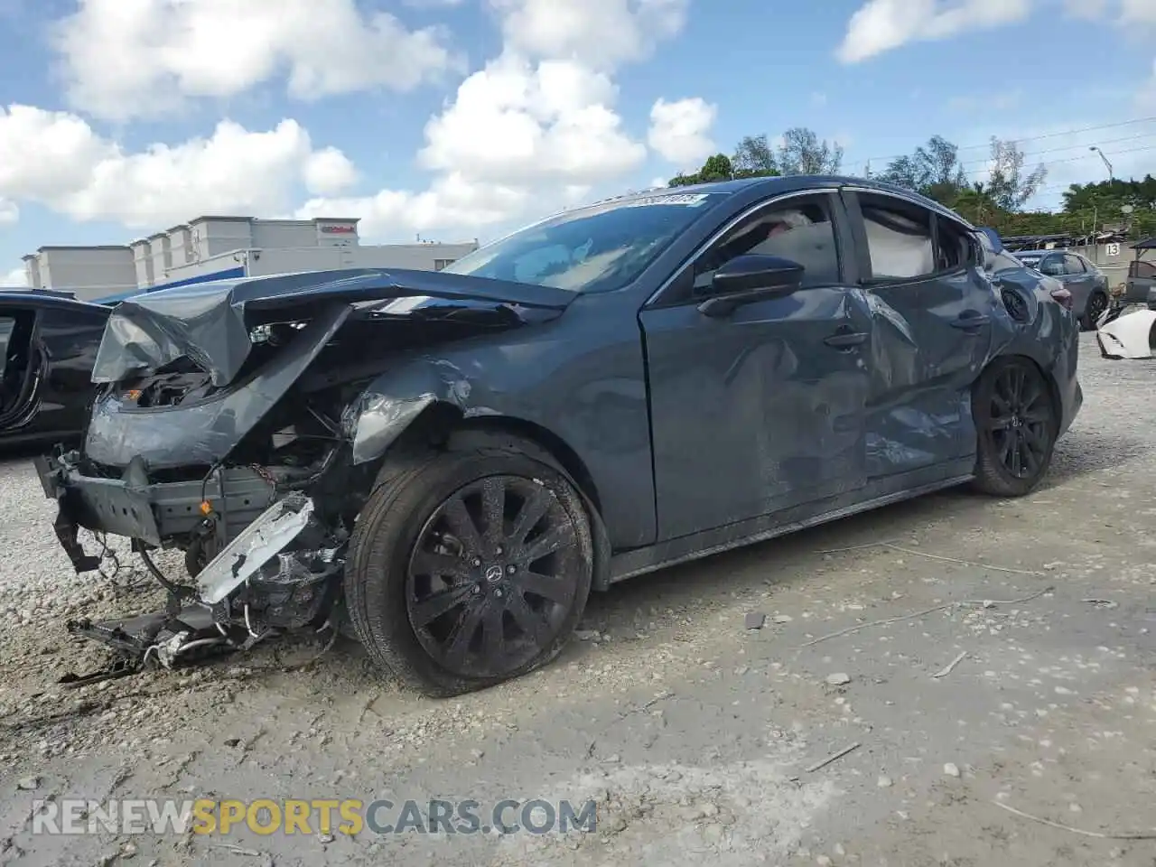 1 Photograph of a damaged car 3MZBPACL8NM300872 MAZDA 3 2022