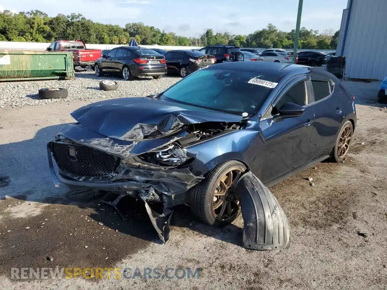 1 Photograph of a damaged car JM1BPAJL2N1509124 MAZDA 3 2022