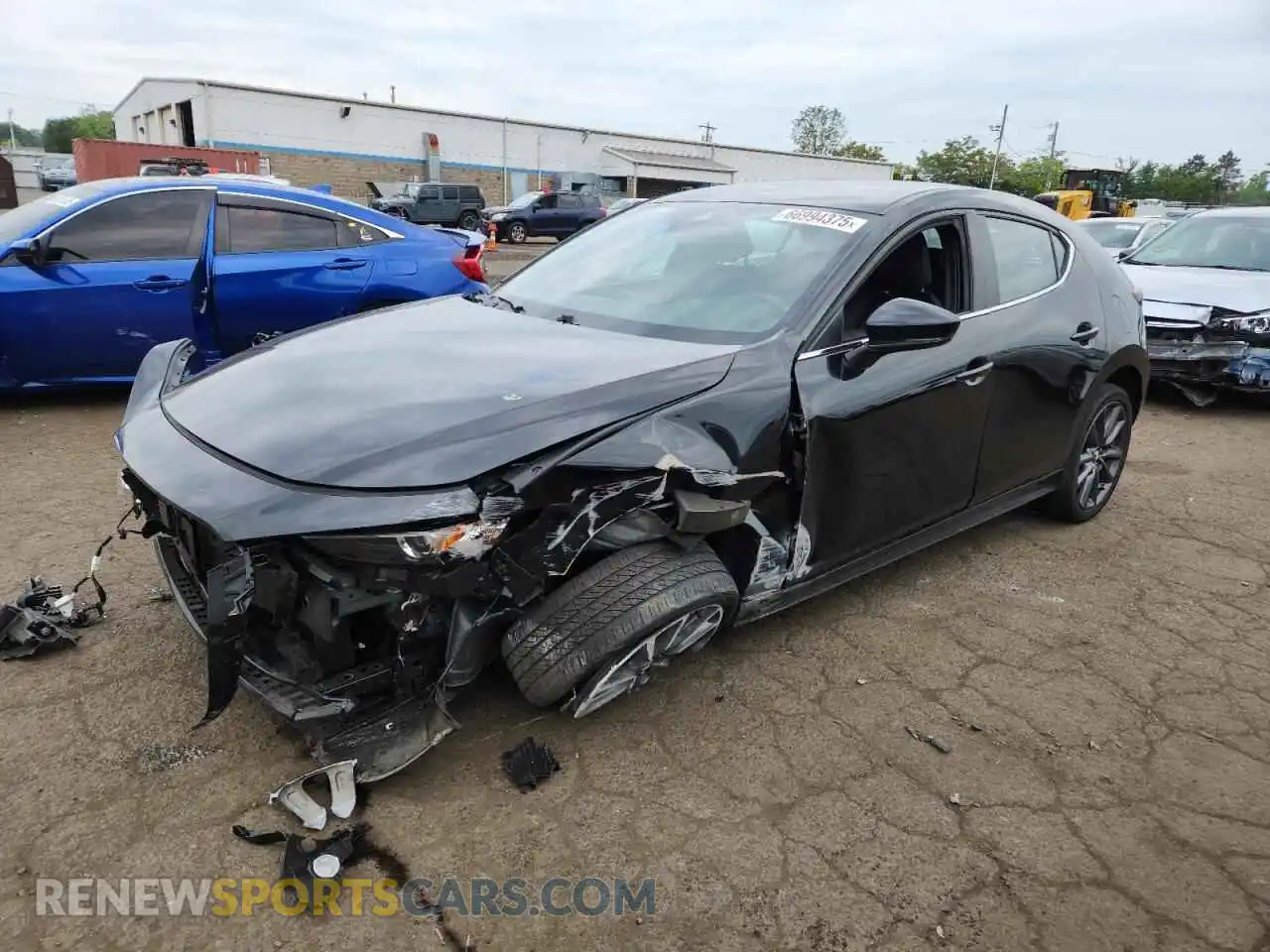 1 Photograph of a damaged car JM1BPAKL8N1514181 MAZDA 3 2022